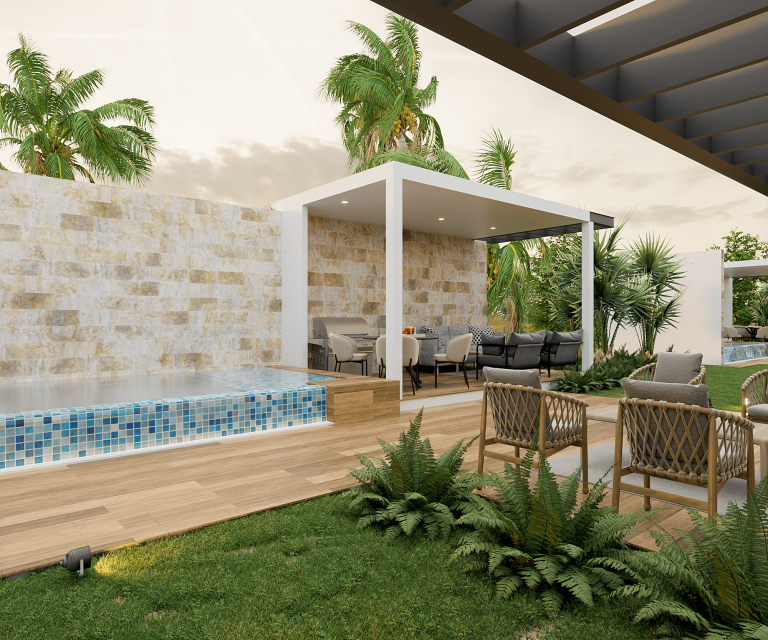 Villas con jardín para inversión en Cap Cana