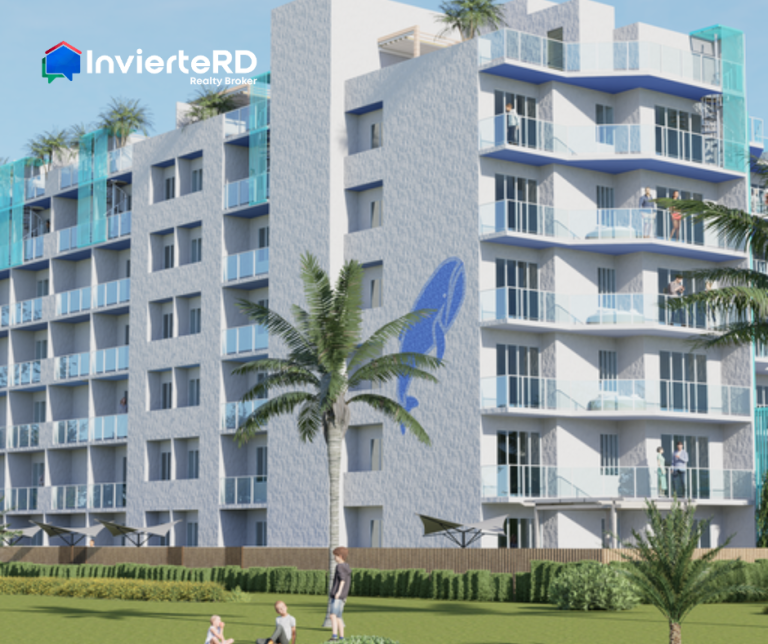 Apartamentos en construcción con playa artificial, Punta Cana.